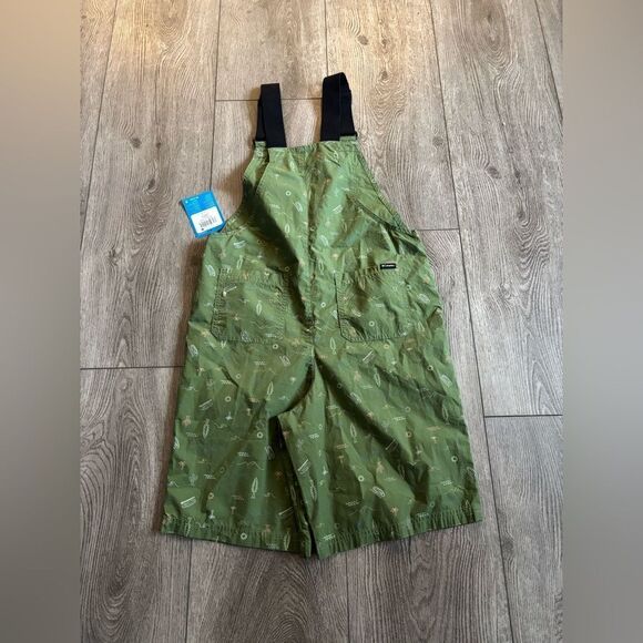 Columbia washed out Kids Green Overalls - Picture 2 of 5